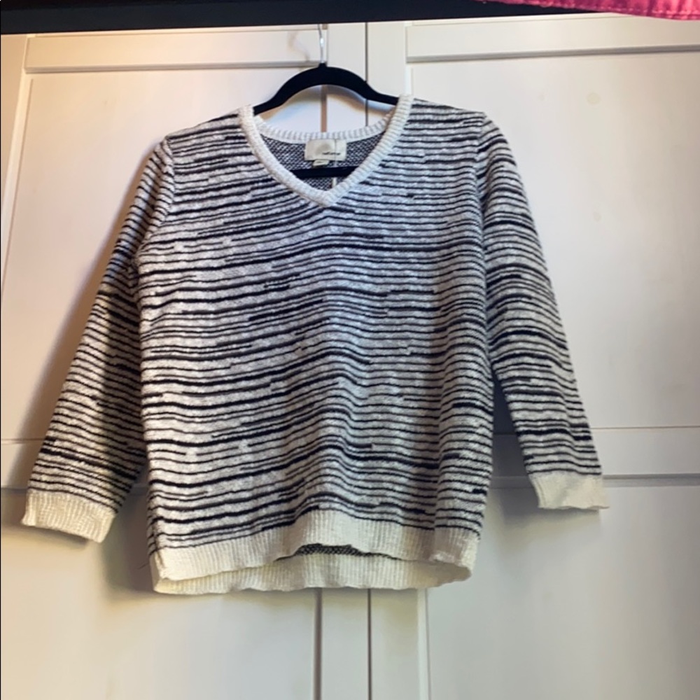 Brand new black and white sweater